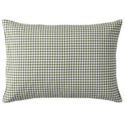 水洗棉枕套43×63cm用/绿色格纹