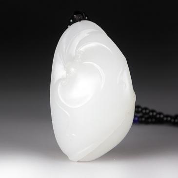 陶虎大師“虎”款新疆天然和田玉羊脂玉籽料掛件祝福玉雕大師收藏