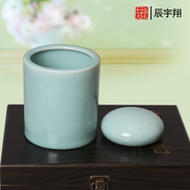瑞氣和光文房用品水洗鎮紙二件套弟窯龍泉青瓷送禮精品