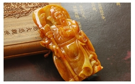 天然翡翠掛件--老坑糯種滿色紅翡細膩潤澤人物精雕仁義關(guān)公