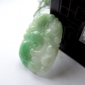精品天然緬甸翡翠A貨如意貔貅吉祥富貴掛件/翡翠玉石陽綠如意項(xiàng)墜貔貅吊墜/綠玉貔貅項(xiàng)墜/玉緣軒正品