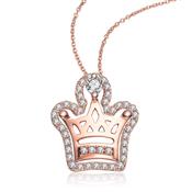 C&C小姐系列18K金镶钻时尚萌宠之最皇冠-26550.000分钻石吊坠