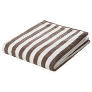 柔软浴巾70×140cm/浅棕色条纹