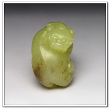 和田黃玉掛件瑞獸