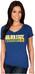 Women'sGoldenStateWarriorsStephenCurryMajesticRoyalName&NumberV-NeckT-Shirt