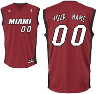 AdidasMiamiHeatYouthCustomizableReplicaAlternateJersey