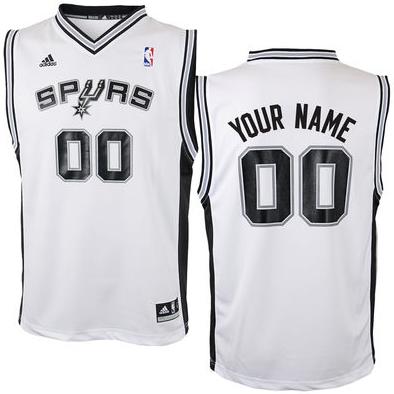 adidas San Antonio Spurs Youth Custom Replica Home Jersey