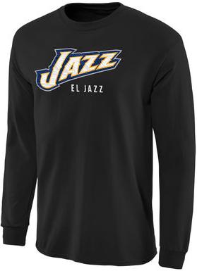Men's Utah Jazz Black Noches Enebea Long Sleeve T-Shirt