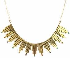 ChibiJewelsSolarRaysCollarNecklaceInBrass