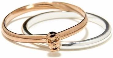 BingBangTinySkullRingInRoseGold/Silver