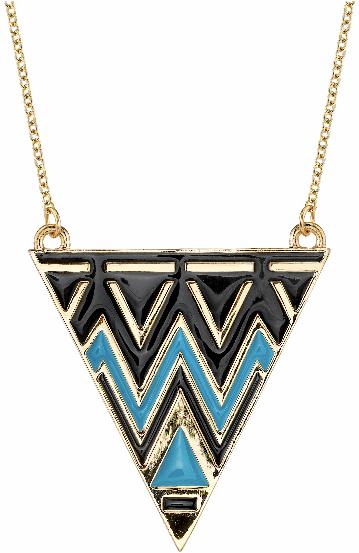 House of Harlow 1960 Triangle Necklace in Turquoise