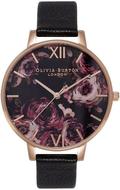 OLIVIABURTONWOMEN'SPAINTERLYPRINTSWATCH-BLACK/ROSEGOLD