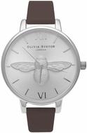 OLIVIABURTONWOMEN'SMOULDEDBEEWATCH-BROWN/SILVER