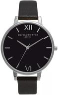 OLIVIABURTONWOMEN'SMIDICHRONODETAILWATCH-BLACK/SILVER