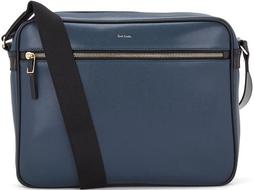 PAULSMITHACCESSORIESMEN'SCITYEMBOSSEDCROSSBODYBAG-SKYBLUE