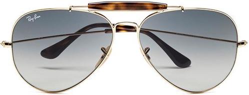 RAY-BANMEN'SOUTDOORSMANAVIATORSUNGLASSES-GOLD