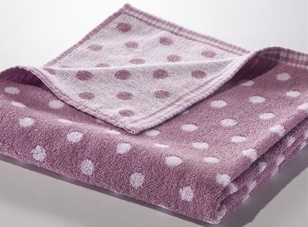 Fluffy Soft Polka Dot Bath Towel