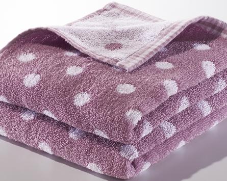 Fluffy Soft Polka Dot Face Towel Same Color 2-Pack