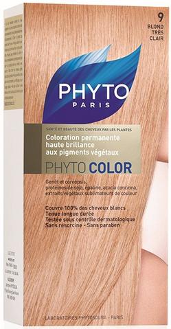 Phyto發朵純天然植物染發劑染發膏不刺激不傷發無味淺金色