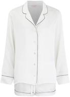 DEREKROSEWOMEN'SBAILEYSILKSHORTIEPYJAMASET-IVORY