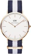DANIELWELLINGTONCLASSICNATOGLASGOWROSEGOLDWATCH-NAVY/WHITE