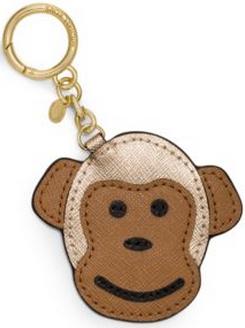 Monkey Leather Key Fob