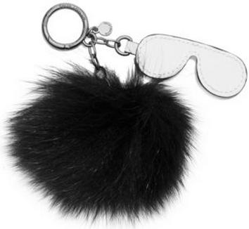 Fur And Leather Aviator Keychain
