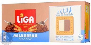 LigaMilkBreakMelkChoco1DoosVan245Gr