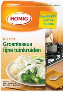 Honig mix voor groentesaus fijne tuinkruiden (1 Pak van 150 gr)