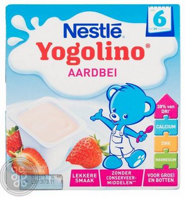 NestleYogolinoAardbei4PakjesVan100Ml