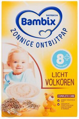 Bambix Ontbijtpap Licht Volkoren 8+ (1 Doos van 250 gr)