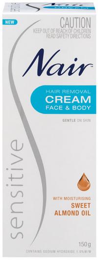 NairSensitiveFace&BodyHairRemovalCream150g