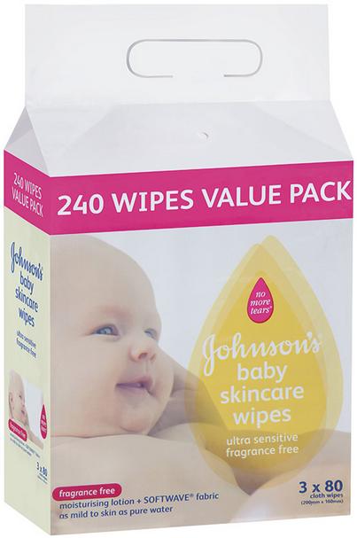 Johnson&Johnson-Johnson'sBabyFragranceFreeWipes240ValuePack