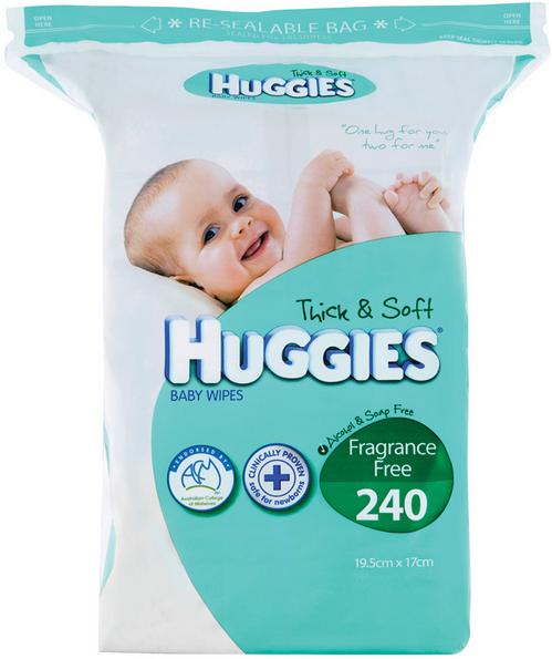 HuggiesBabyWipesUnscentedJumboRefill240