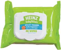 HeinzBabyBasicsStickyFingers30Wipes