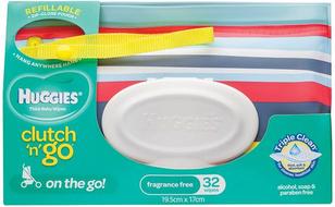HuggiesClutchNGoUnscented32Wipes