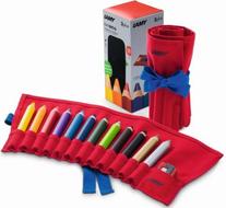 Lamy3plusFarbstifte12erStoffrolleMitSpitzer