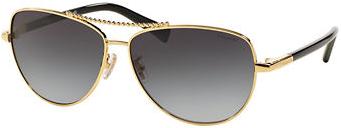 COACHUptown60mmBeadChainAviatorSunglasses