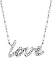 MORRIS&DAVIDDiamondAnd14KWhiteGoldLoveNecklace