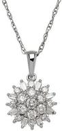 LORD&TAYLOR14KWhiteGoldAnd0.50KDiamondPendantNecklace