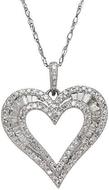 LORD&TAYLORDiamondAnd14KWhiteGoldHeartPendantNecklace,0.50TCW