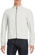 BLACKBROWN1826Cotton-LinenBomberJacket