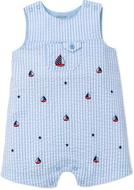 LITTLEMESeersuckerSailboat-EmbroideredBodysuit