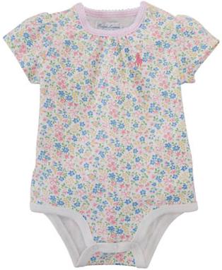 RALPHLAURENCHILDRENSWEARBabyGirlsFloralBodysuit