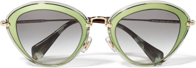 MIUMIUCat-eyeAcetateAndMetalSunglasses