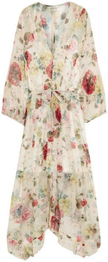 ZIMMERMANNMischiefFloral-printSilk-georgetteDress