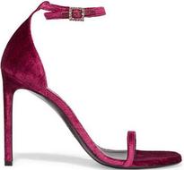 SAINTLAURENTJaneVelvetSandals