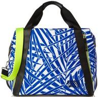 MONREALLONDONCuracaoPrintedLeather-trimmedCanvasShoulderBag