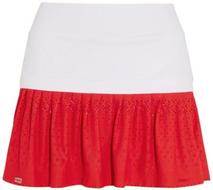 L'ETOILESPORTPleatedStretch-satinJerseyAndLaceTennisSkirt