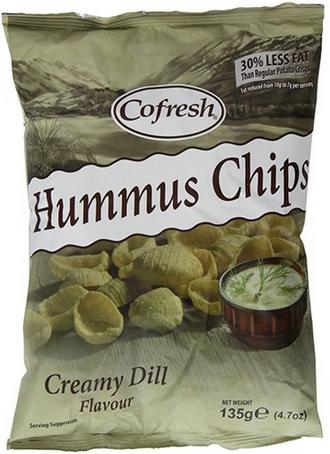 Cofresh Eat Real Humus Chip Cream Dill 45g